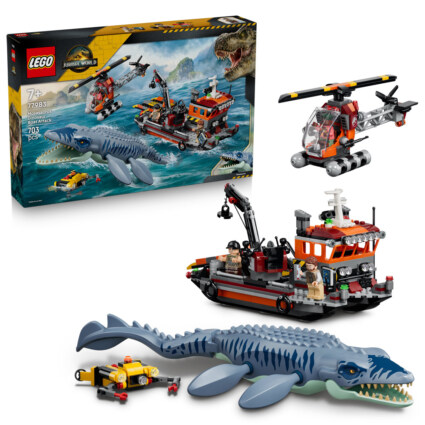 LEGO 77983 Dinosaurieattack med båt och mosasaurus