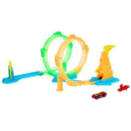 Hot Wheels Neon Speeders Corkscrew Loop
