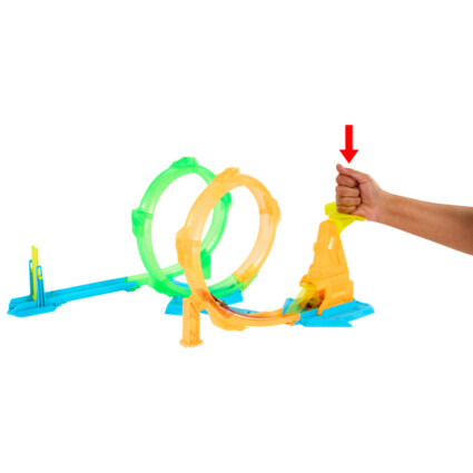 Hot Wheels Neon Speeders Corkscrew Loop