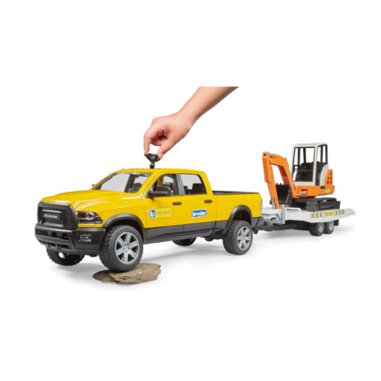 RAM Rental Service med släp och minigrävare