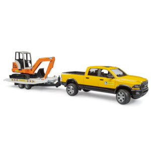 RAM Rental Service med släp och minigrävare